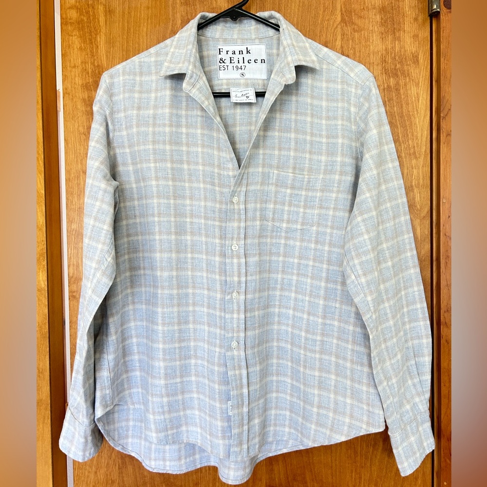 Frank & Eileen Sz S Eileen plaid Flannel button up shirt